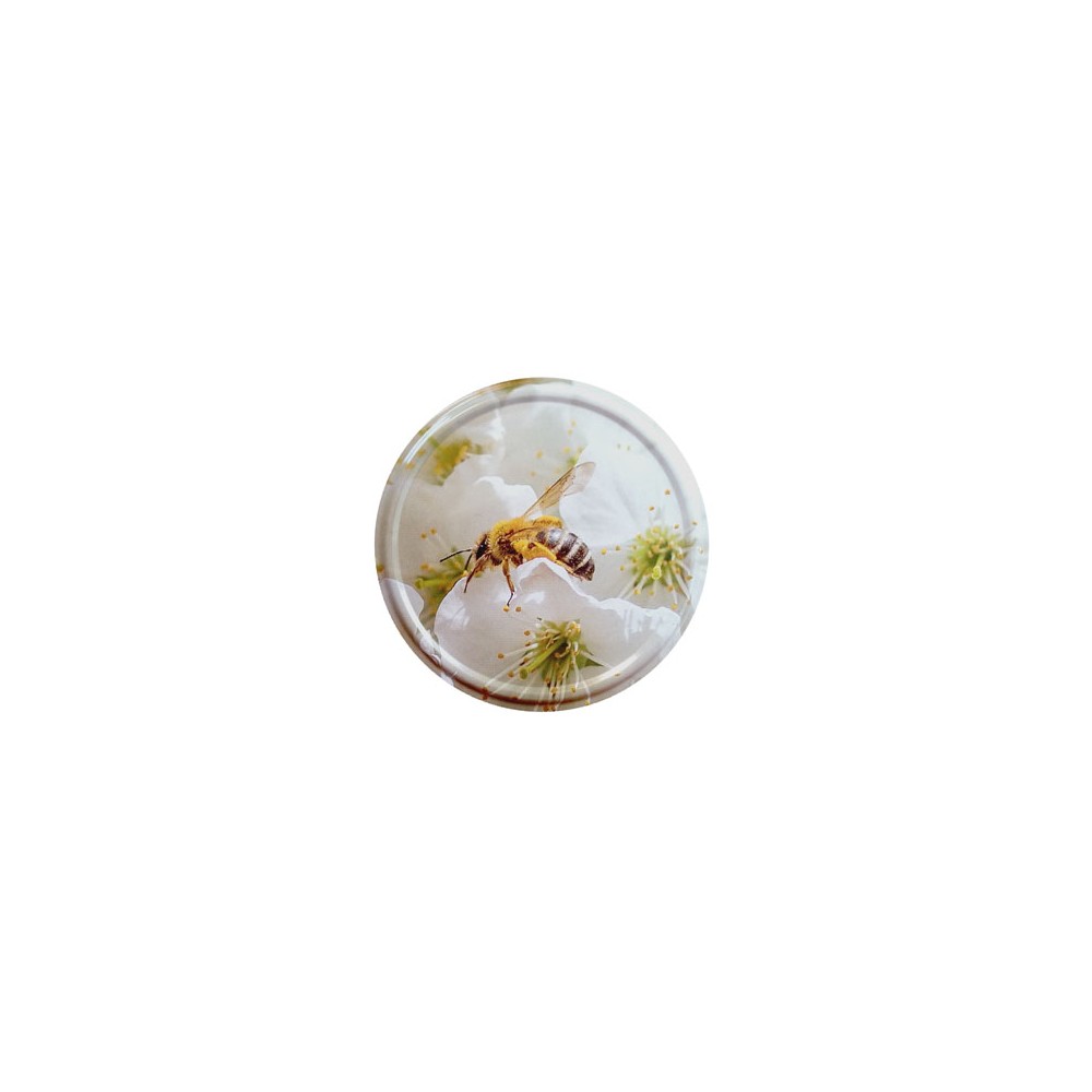 82mm Twist-Off Lid (Flower & Bee 3)